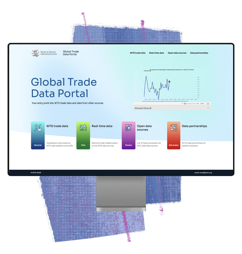 WTO global trade data portal dashboard