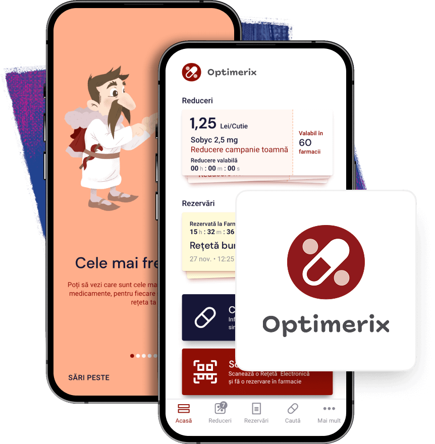 Identitate de brand Optimerix pentru startup medical