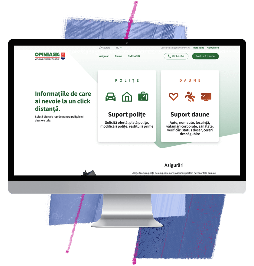 Unternehmenswebsite für einen führenden regionalen Versicherer